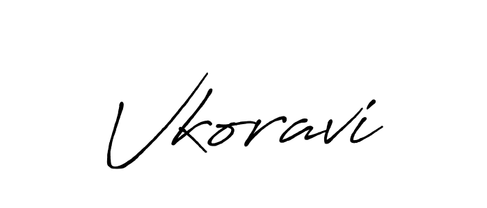 Antro_Vectra_Bolder is a professional signature style that is perfect for those who want to add a touch of class to their signature. It is also a great choice for those who want to make their signature more unique. Get Vkoravi name to fancy signature for free. Vkoravi signature style 7 images and pictures png