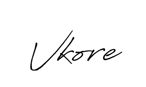 Similarly Antro_Vectra_Bolder is the best handwritten signature design. Signature creator online .You can use it as an online autograph creator for name Vkore. Vkore signature style 7 images and pictures png
