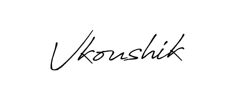 The best way (Antro_Vectra_Bolder) to make a short signature is to pick only two or three words in your name. The name Vkoushik include a total of six letters. For converting this name. Vkoushik signature style 7 images and pictures png