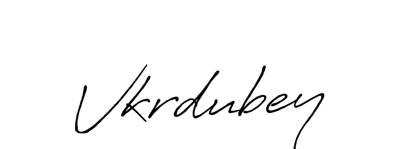 Vkrdubey stylish signature style. Best Handwritten Sign (Antro_Vectra_Bolder) for my name. Handwritten Signature Collection Ideas for my name Vkrdubey. Vkrdubey signature style 7 images and pictures png