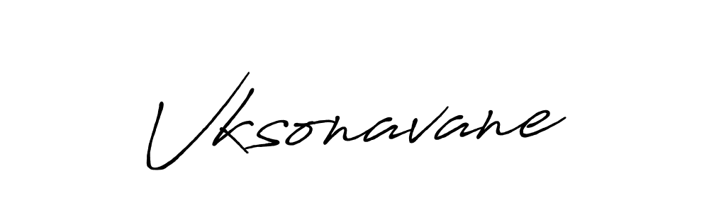 Use a signature maker to create a handwritten signature online. With this signature software, you can design (Antro_Vectra_Bolder) your own signature for name Vksonavane. Vksonavane signature style 7 images and pictures png