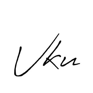 Make a beautiful signature design for name Vku. Use this online signature maker to create a handwritten signature for free. Vku signature style 7 images and pictures png