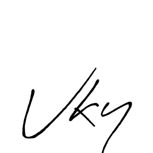 Antro_Vectra_Bolder is a professional signature style that is perfect for those who want to add a touch of class to their signature. It is also a great choice for those who want to make their signature more unique. Get Vky name to fancy signature for free. Vky signature style 7 images and pictures png