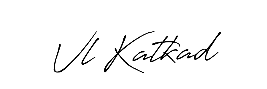 Also You can easily find your signature by using the search form. We will create Vl Katkad name handwritten signature images for you free of cost using Antro_Vectra_Bolder sign style. Vl Katkad signature style 7 images and pictures png