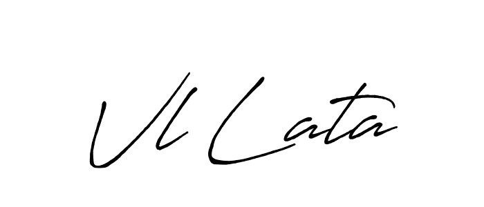 How to make Vl Lata signature? Antro_Vectra_Bolder is a professional autograph style. Create handwritten signature for Vl Lata name. Vl Lata signature style 7 images and pictures png