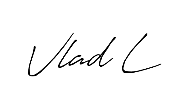 Make a beautiful signature design for name Vlad L. With this signature (Antro_Vectra_Bolder) style, you can create a handwritten signature for free. Vlad L signature style 7 images and pictures png