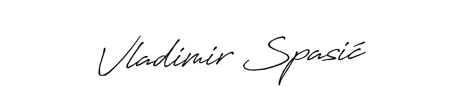 This is the best signature style for the Vladimir Spasić name. Also you like these signature font (Antro_Vectra_Bolder). Mix name signature. Vladimir Spasić signature style 7 images and pictures png