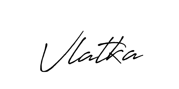 How to make Vlatka signature? Antro_Vectra_Bolder is a professional autograph style. Create handwritten signature for Vlatka name. Vlatka signature style 7 images and pictures png