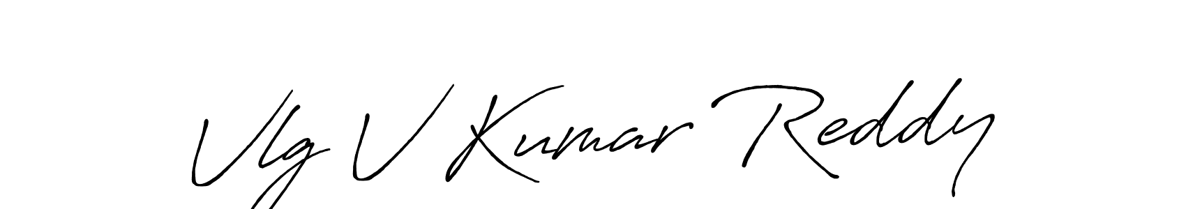 How to Draw Vlg V Kumar Reddy signature style? Antro_Vectra_Bolder is a latest design signature styles for name Vlg V Kumar Reddy. Vlg V Kumar Reddy signature style 7 images and pictures png