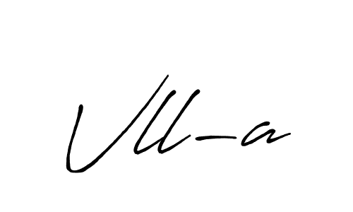 How to make Vll-a name signature. Use Antro_Vectra_Bolder style for creating short signs online. This is the latest handwritten sign. Vll-a signature style 7 images and pictures png