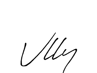 Create a beautiful signature design for name Vlly. With this signature (Antro_Vectra_Bolder) fonts, you can make a handwritten signature for free. Vlly signature style 7 images and pictures png