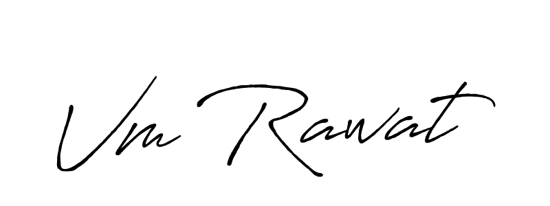 Make a beautiful signature design for name Vm Rawat. Use this online signature maker to create a handwritten signature for free. Vm Rawat signature style 7 images and pictures png