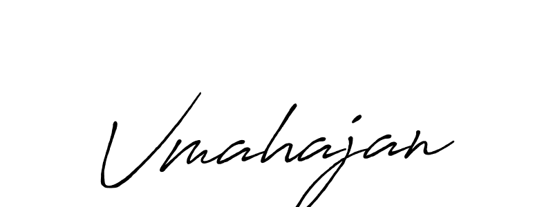 Vmahajan stylish signature style. Best Handwritten Sign (Antro_Vectra_Bolder) for my name. Handwritten Signature Collection Ideas for my name Vmahajan. Vmahajan signature style 7 images and pictures png