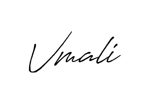 Use a signature maker to create a handwritten signature online. With this signature software, you can design (Antro_Vectra_Bolder) your own signature for name Vmali. Vmali signature style 7 images and pictures png