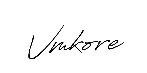Use a signature maker to create a handwritten signature online. With this signature software, you can design (Antro_Vectra_Bolder) your own signature for name Vmkore. Vmkore signature style 7 images and pictures png