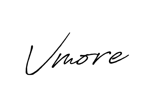 How to make Vmore signature? Antro_Vectra_Bolder is a professional autograph style. Create handwritten signature for Vmore name. Vmore signature style 7 images and pictures png