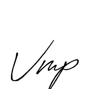Design your own signature with our free online signature maker. With this signature software, you can create a handwritten (Antro_Vectra_Bolder) signature for name Vmp. Vmp signature style 7 images and pictures png