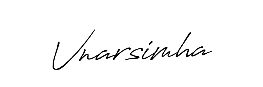 Create a beautiful signature design for name Vnarsimha. With this signature (Antro_Vectra_Bolder) fonts, you can make a handwritten signature for free. Vnarsimha signature style 7 images and pictures png