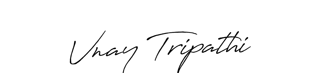 Also we have Vnay Tripathi name is the best signature style. Create professional handwritten signature collection using Antro_Vectra_Bolder autograph style. Vnay Tripathi signature style 7 images and pictures png