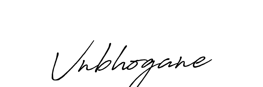 Design your own signature with our free online signature maker. With this signature software, you can create a handwritten (Antro_Vectra_Bolder) signature for name Vnbhogane. Vnbhogane signature style 7 images and pictures png