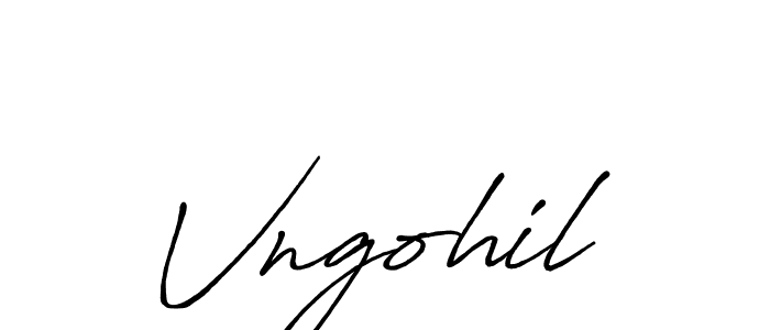 How to Draw Vngohil signature style? Antro_Vectra_Bolder is a latest design signature styles for name Vngohil. Vngohil signature style 7 images and pictures png