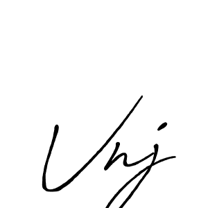 if you are searching for the best signature style for your name Vnj. so please give up your signature search. here we have designed multiple signature styles  using Antro_Vectra_Bolder. Vnj signature style 7 images and pictures png