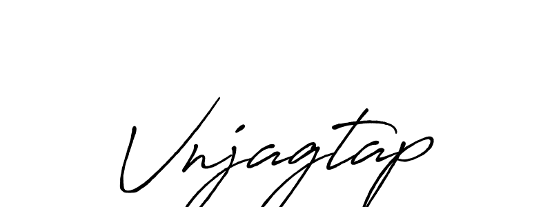 Create a beautiful signature design for name Vnjagtap. With this signature (Antro_Vectra_Bolder) fonts, you can make a handwritten signature for free. Vnjagtap signature style 7 images and pictures png