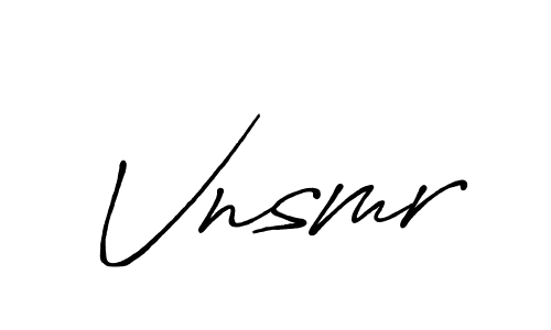 How to make Vnsmr name signature. Use Antro_Vectra_Bolder style for creating short signs online. This is the latest handwritten sign. Vnsmr signature style 7 images and pictures png