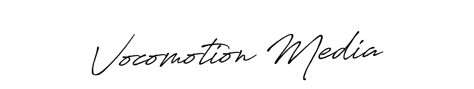 Also You can easily find your signature by using the search form. We will create Vocomotion Media name handwritten signature images for you free of cost using Antro_Vectra_Bolder sign style. Vocomotion Media signature style 7 images and pictures png