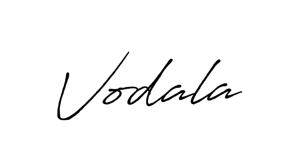 How to make Vodala signature? Antro_Vectra_Bolder is a professional autograph style. Create handwritten signature for Vodala name. Vodala signature style 7 images and pictures png