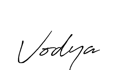 How to make Vodya name signature. Use Antro_Vectra_Bolder style for creating short signs online. This is the latest handwritten sign. Vodya signature style 7 images and pictures png