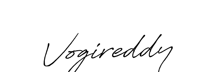 Design your own signature with our free online signature maker. With this signature software, you can create a handwritten (Antro_Vectra_Bolder) signature for name Vogireddy. Vogireddy signature style 7 images and pictures png