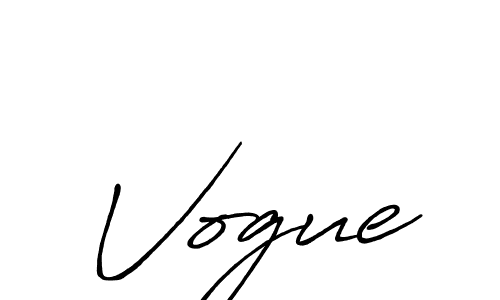 Make a beautiful signature design for name Vogue. With this signature (Antro_Vectra_Bolder) style, you can create a handwritten signature for free. Vogue signature style 7 images and pictures png