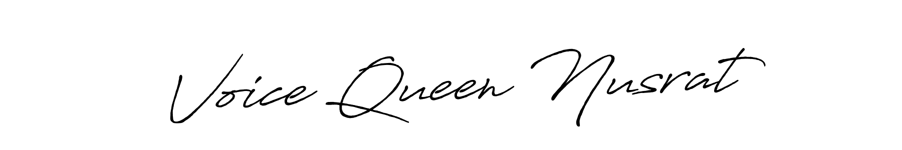 It looks lik you need a new signature style for name Voice Queen Nusrat. Design unique handwritten (Antro_Vectra_Bolder) signature with our free signature maker in just a few clicks. Voice Queen Nusrat signature style 7 images and pictures png