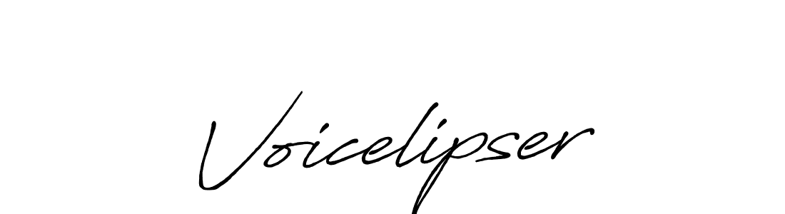 Design your own signature with our free online signature maker. With this signature software, you can create a handwritten (Antro_Vectra_Bolder) signature for name Voicelipser. Voicelipser signature style 7 images and pictures png