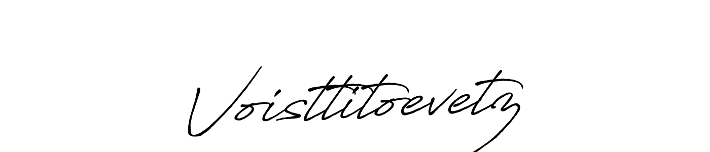 How to make Voisttitoevetz name signature. Use Antro_Vectra_Bolder style for creating short signs online. This is the latest handwritten sign. Voisttitoevetz signature style 7 images and pictures png