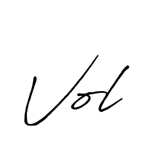 Similarly Antro_Vectra_Bolder is the best handwritten signature design. Signature creator online .You can use it as an online autograph creator for name Vol. Vol signature style 7 images and pictures png