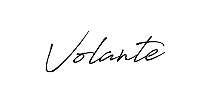 Design your own signature with our free online signature maker. With this signature software, you can create a handwritten (Antro_Vectra_Bolder) signature for name Volante. Volante signature style 7 images and pictures png