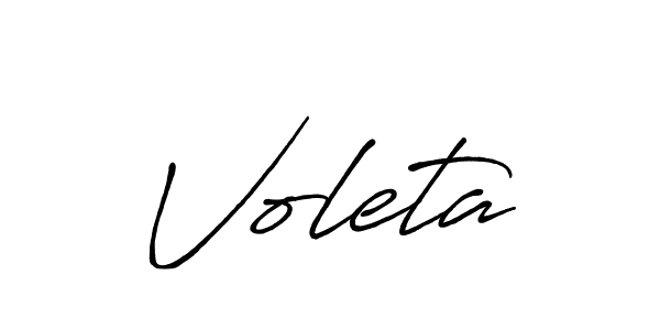 Make a beautiful signature design for name Voleta. With this signature (Antro_Vectra_Bolder) style, you can create a handwritten signature for free. Voleta signature style 7 images and pictures png