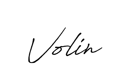 Create a beautiful signature design for name Volin. With this signature (Antro_Vectra_Bolder) fonts, you can make a handwritten signature for free. Volin signature style 7 images and pictures png