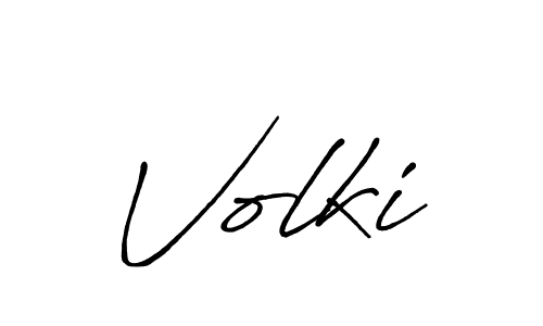 How to make Volki signature? Antro_Vectra_Bolder is a professional autograph style. Create handwritten signature for Volki name. Volki signature style 7 images and pictures png