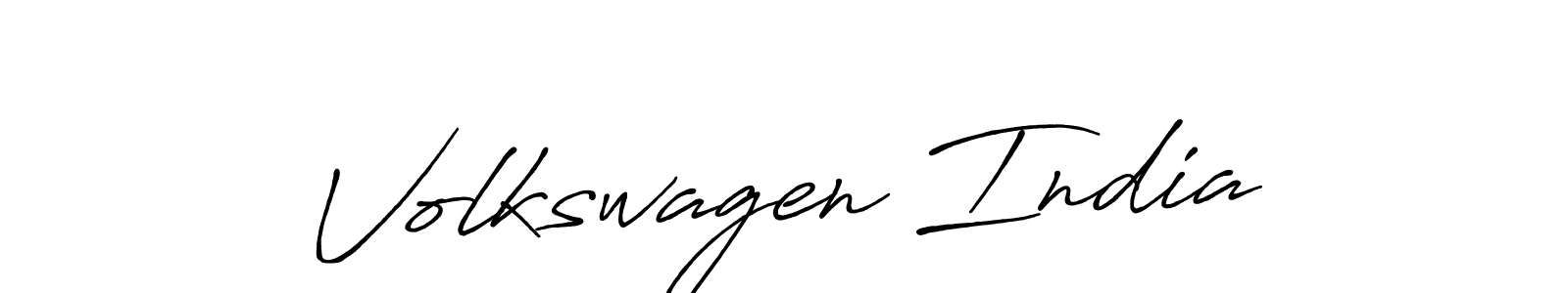 Antro_Vectra_Bolder is a professional signature style that is perfect for those who want to add a touch of class to their signature. It is also a great choice for those who want to make their signature more unique. Get Volkswagen India name to fancy signature for free. Volkswagen India signature style 7 images and pictures png
