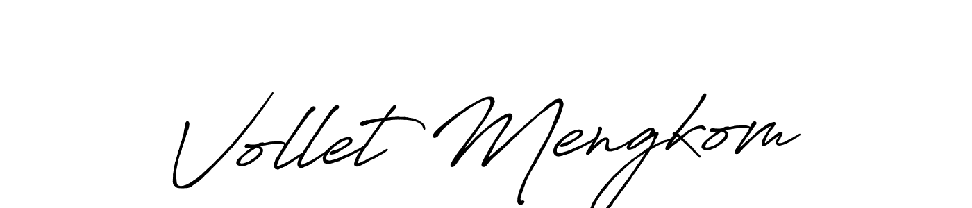 Make a beautiful signature design for name Vollet Mengkom. Use this online signature maker to create a handwritten signature for free. Vollet Mengkom signature style 7 images and pictures png