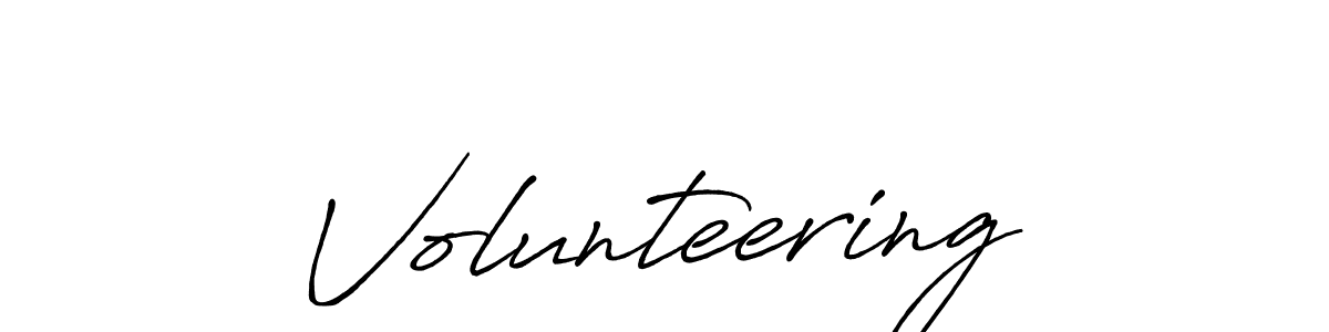 Check out images of Autograph of Volunteering name. Actor Volunteering Signature Style. Antro_Vectra_Bolder is a professional sign style online. Volunteering signature style 7 images and pictures png