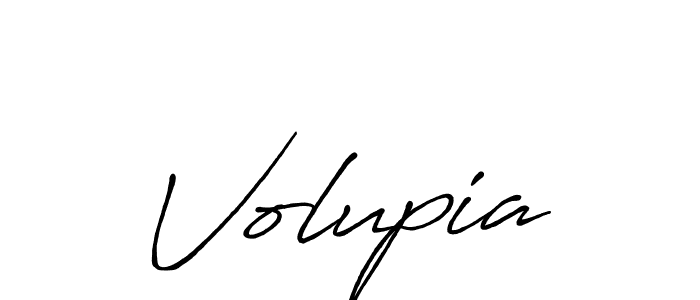 Design your own signature with our free online signature maker. With this signature software, you can create a handwritten (Antro_Vectra_Bolder) signature for name Volupia. Volupia signature style 7 images and pictures png