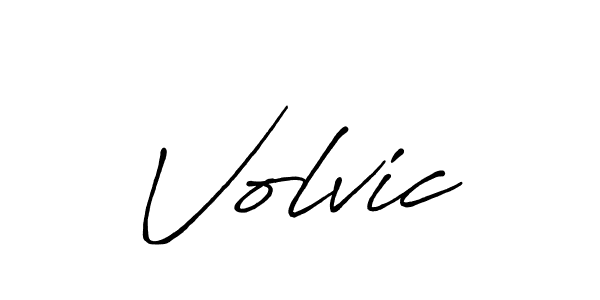 Design your own signature with our free online signature maker. With this signature software, you can create a handwritten (Antro_Vectra_Bolder) signature for name Volvic. Volvic signature style 7 images and pictures png