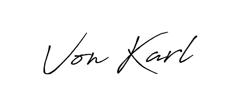 Also we have Von Karl name is the best signature style. Create professional handwritten signature collection using Antro_Vectra_Bolder autograph style. Von Karl signature style 7 images and pictures png