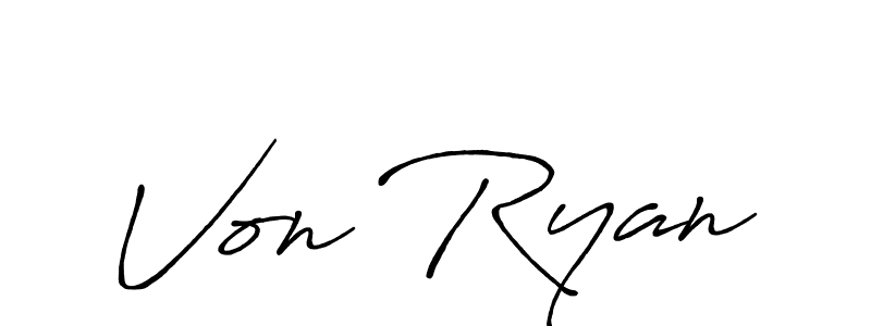 Similarly Antro_Vectra_Bolder is the best handwritten signature design. Signature creator online .You can use it as an online autograph creator for name Von Ryan. Von Ryan signature style 7 images and pictures png