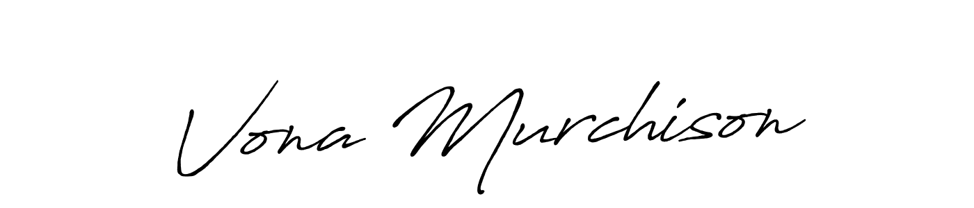 How to make Vona Murchison signature? Antro_Vectra_Bolder is a professional autograph style. Create handwritten signature for Vona Murchison name. Vona Murchison signature style 7 images and pictures png
