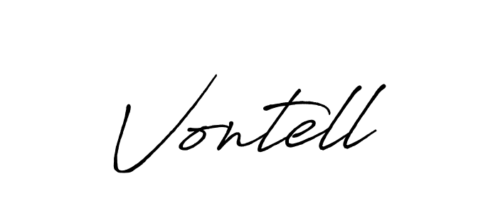 It looks lik you need a new signature style for name Vontell. Design unique handwritten (Antro_Vectra_Bolder) signature with our free signature maker in just a few clicks. Vontell signature style 7 images and pictures png